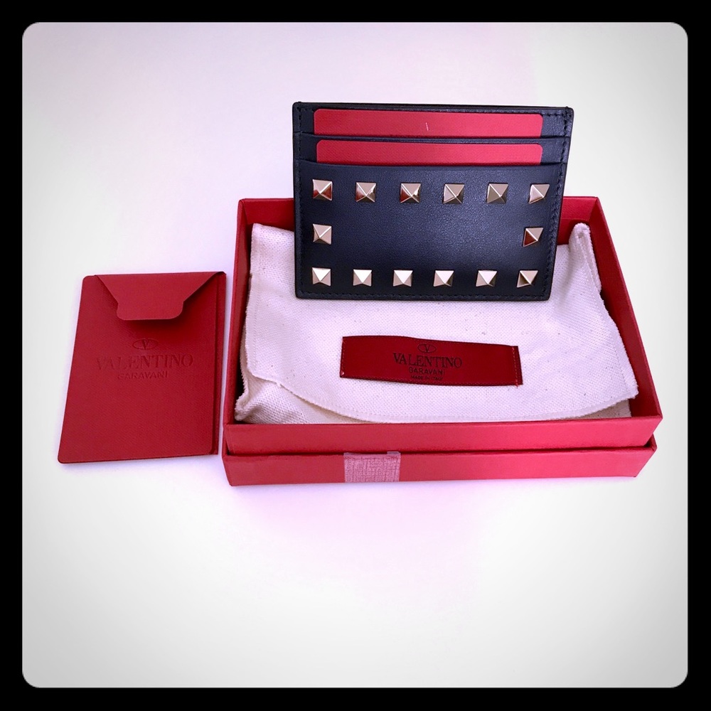 Valentino Rockstud Card Holder